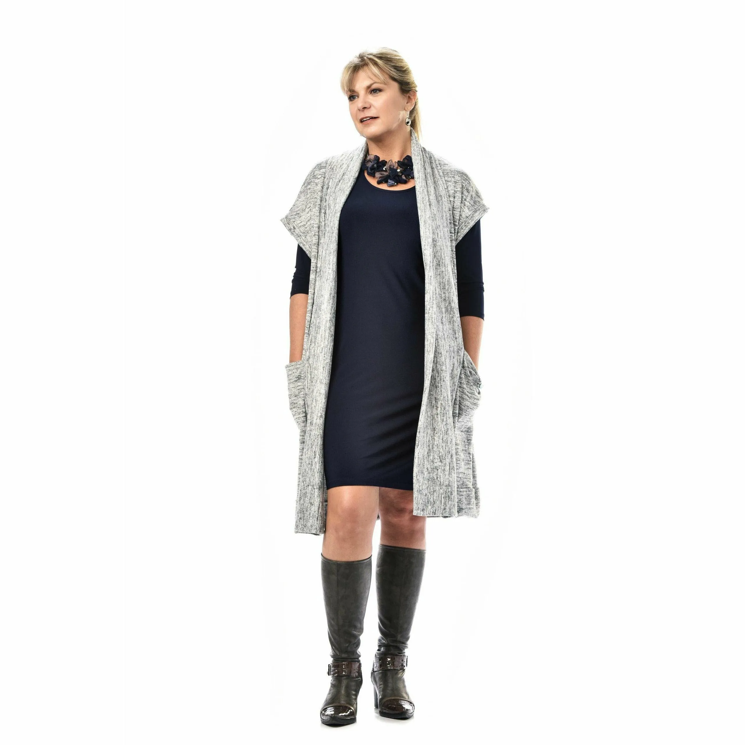 Pocketed Maxi Sweater