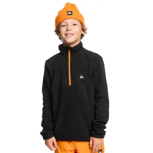 Quiksilver Aker Half Zip Fleece For Boys - Black