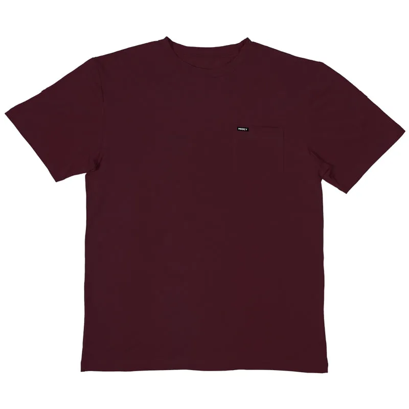 "The San Jose" Maroon Bamboo Pocket Tee