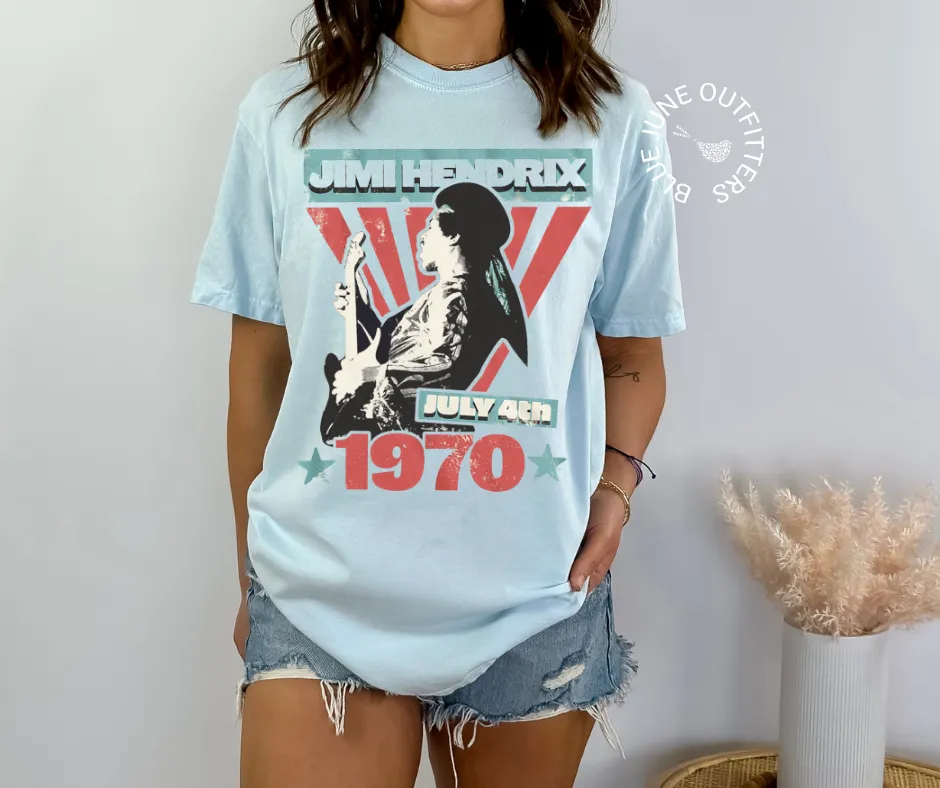 Retro Rock n' Roll Tee | Comfort Colors Fourth of July Tee