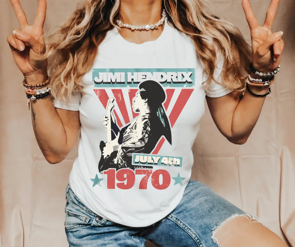 Retro Rock n' Roll Tee | Comfort Colors Fourth of July Tee
