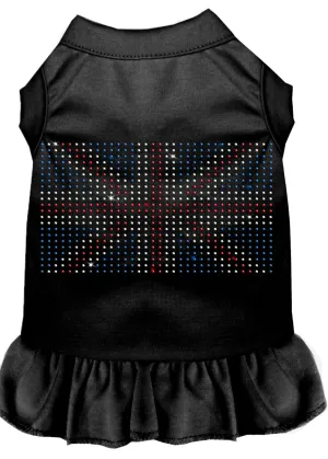 Rhinestone British Flag Dress Black Xl