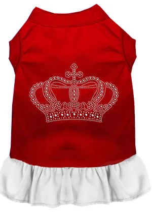 Rhinestone Crown Dress Red With White Sm