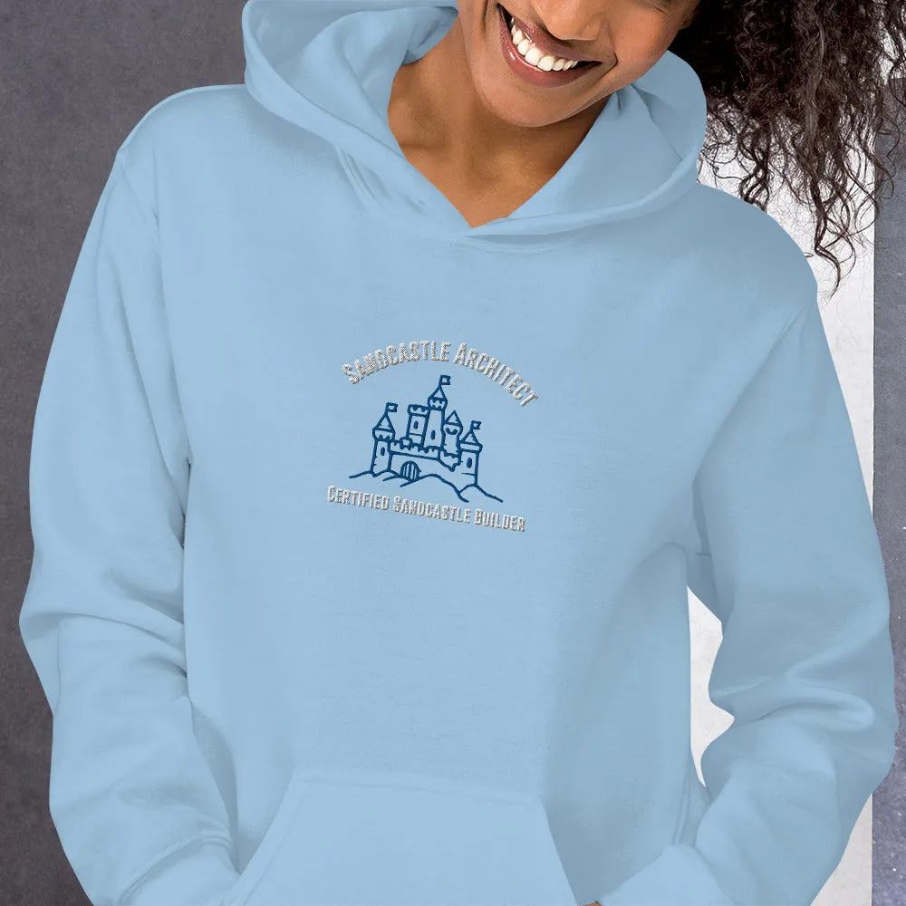 Sandcastle Architect Hoodie For Beach Lovers Unisex Beach Bum Sweatshirt