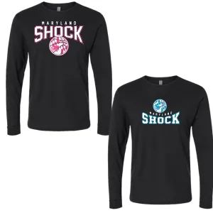 Shock travel basketball-youth long sleeve-black athletic material