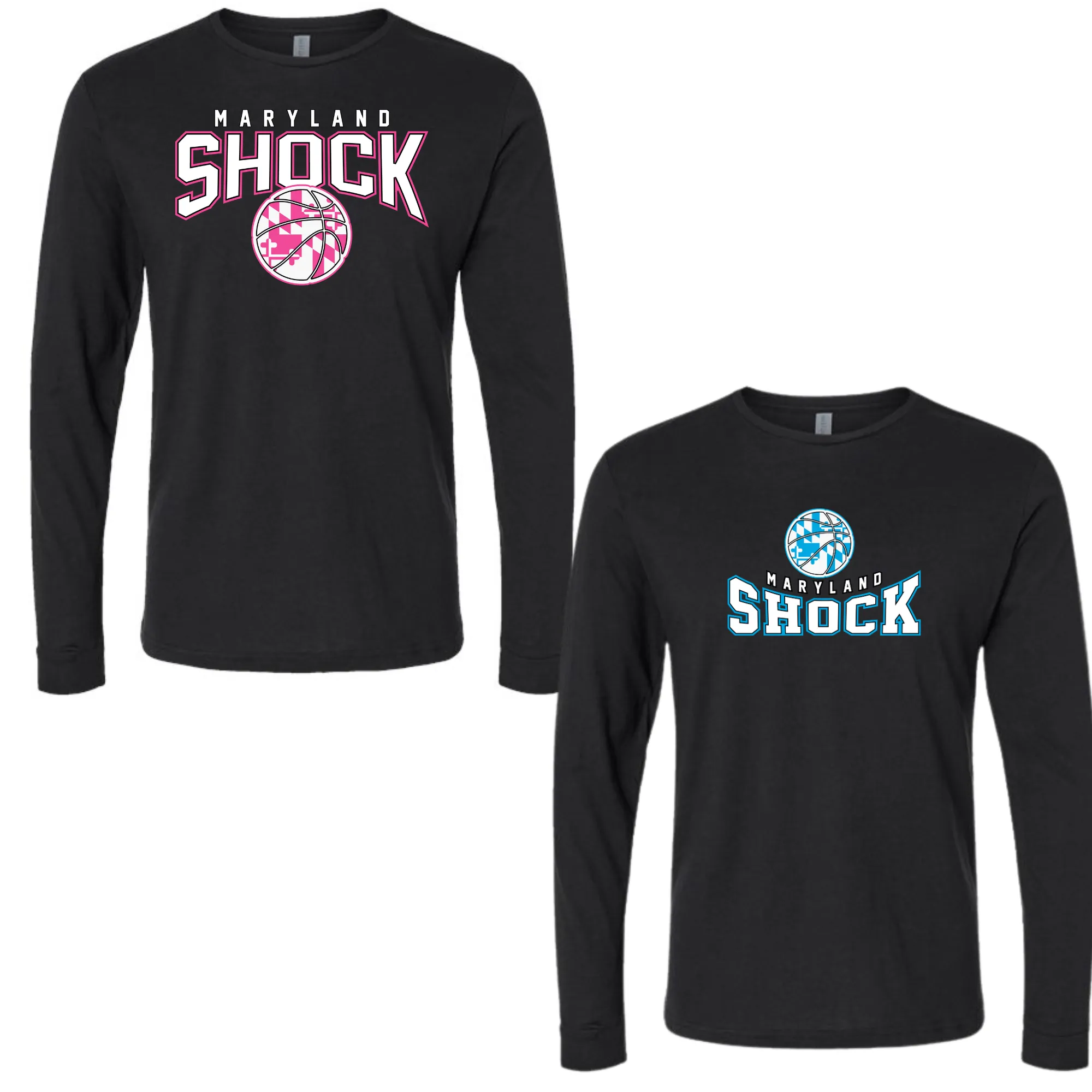 Shock travel basketball-youth long sleeve-black athletic material