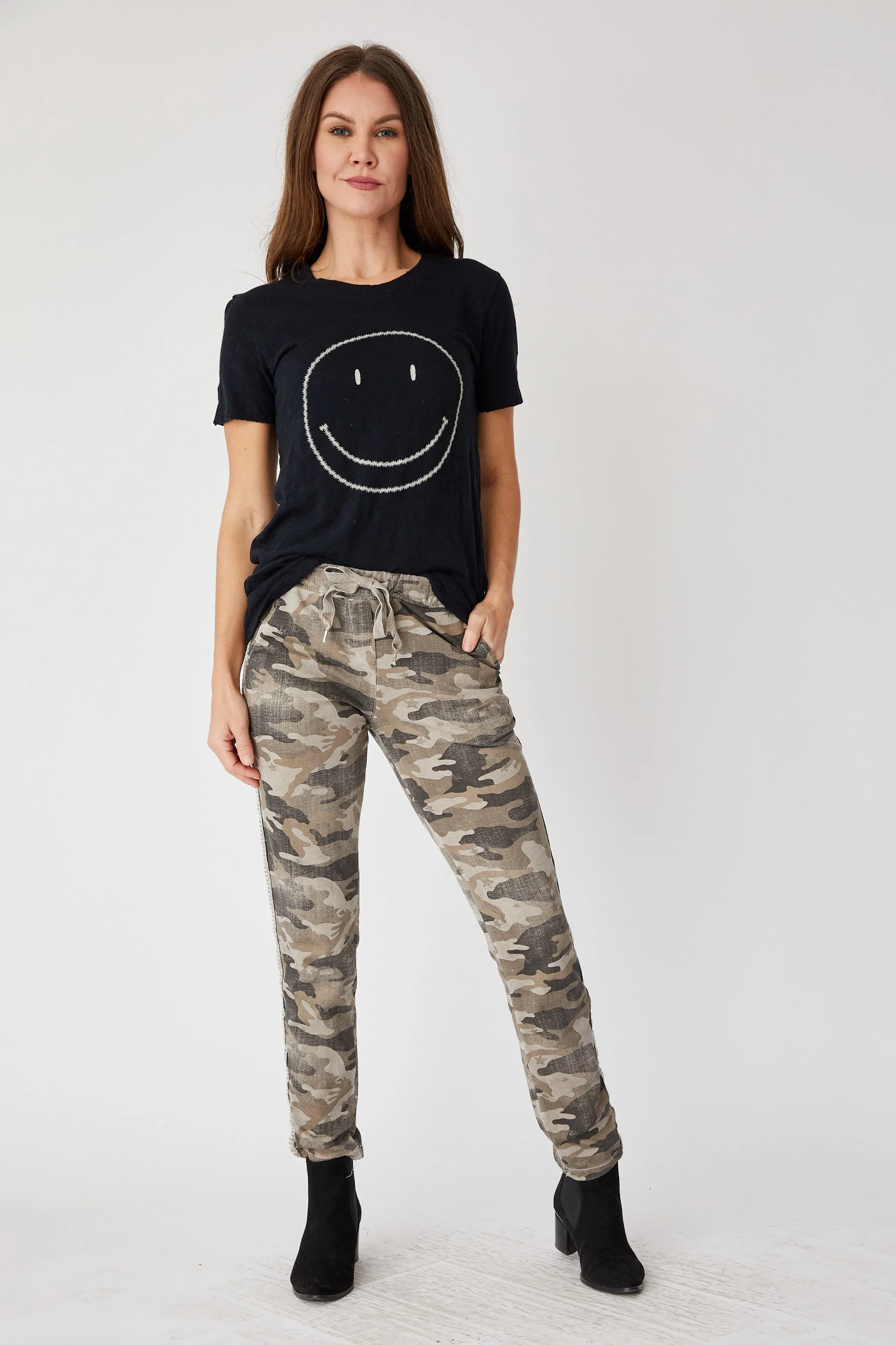 Soft Camo Pants with Mini Stars (10 Colors)