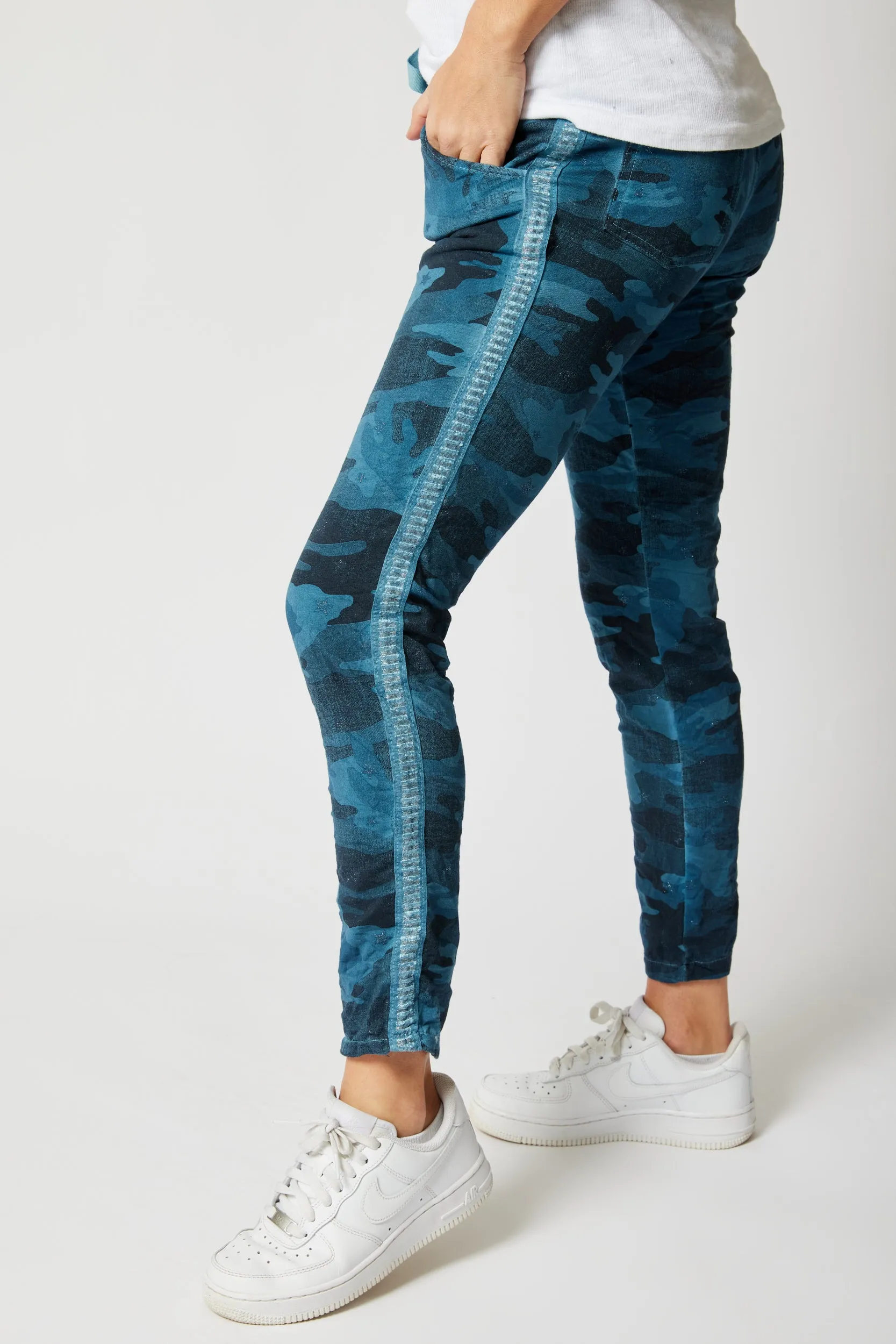 Soft Camo Pants with Mini Stars (10 Colors)