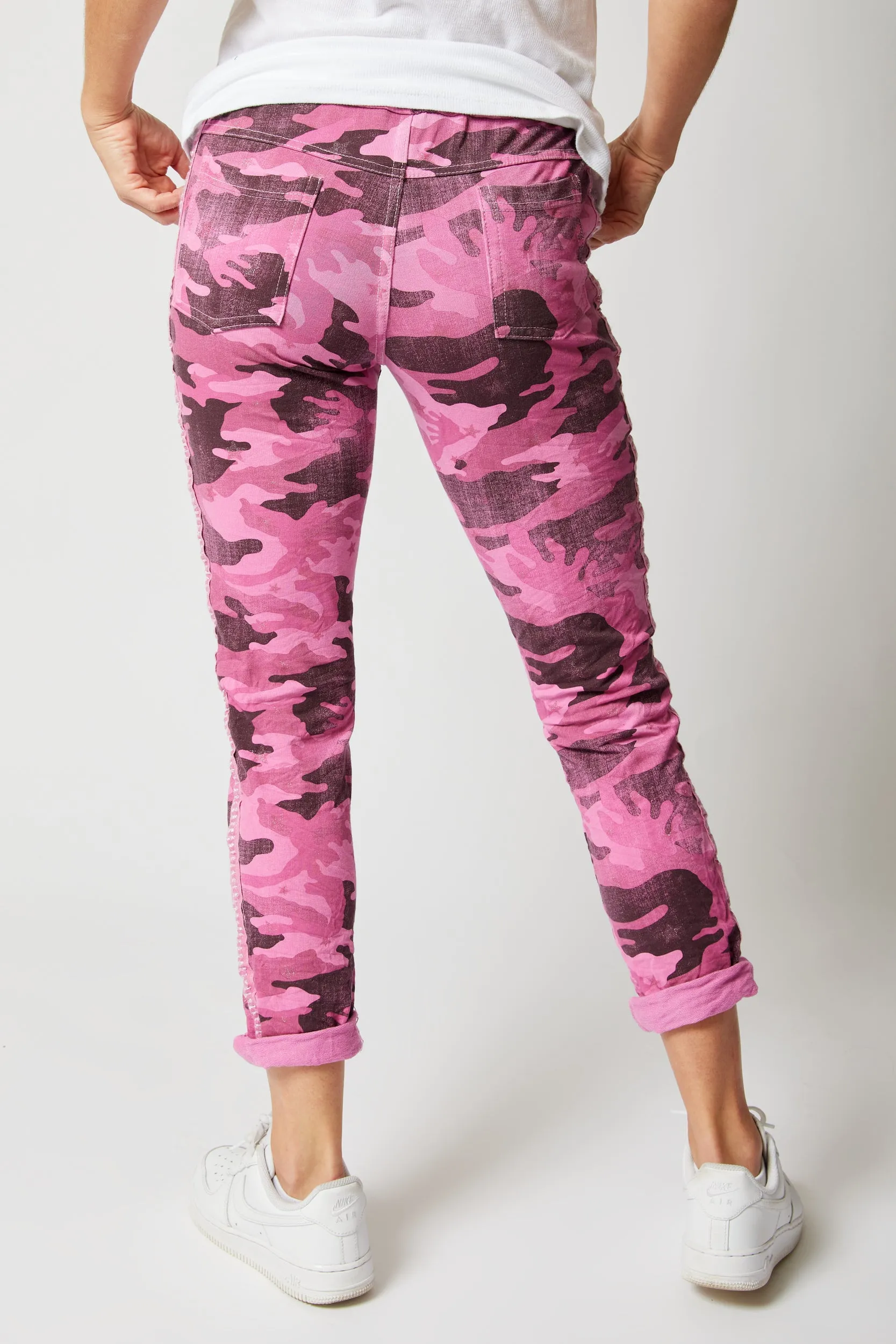 Soft Camo Pants with Mini Stars (10 Colors)