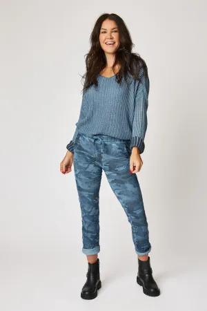 Soft Camo Pants with Mini Stars (10 Colors)