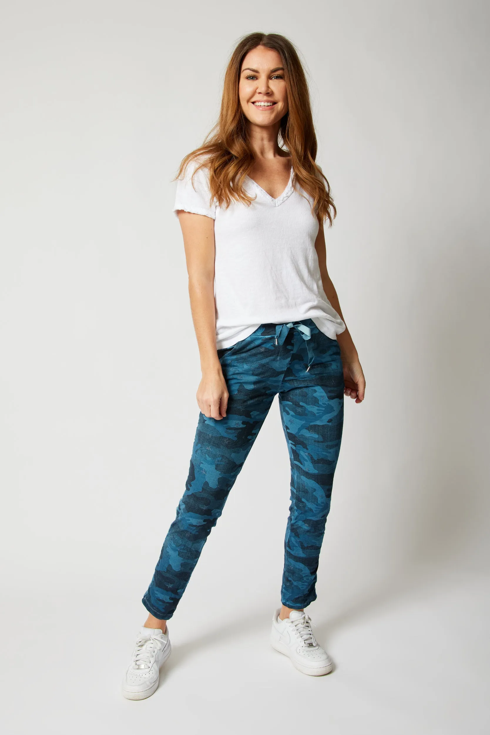 Soft Camo Pants with Mini Stars (10 Colors)