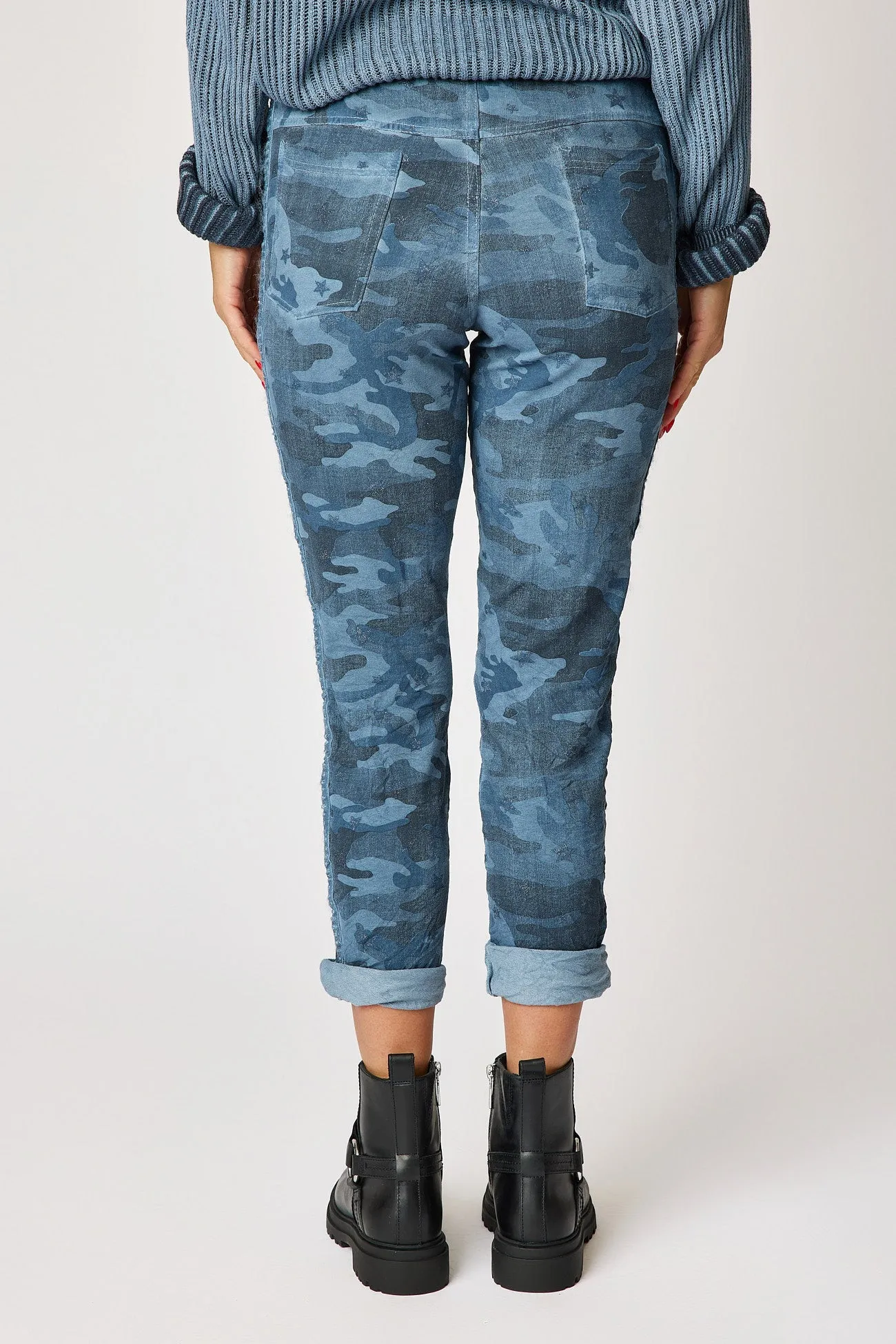 Soft Camo Pants with Mini Stars (10 Colors)