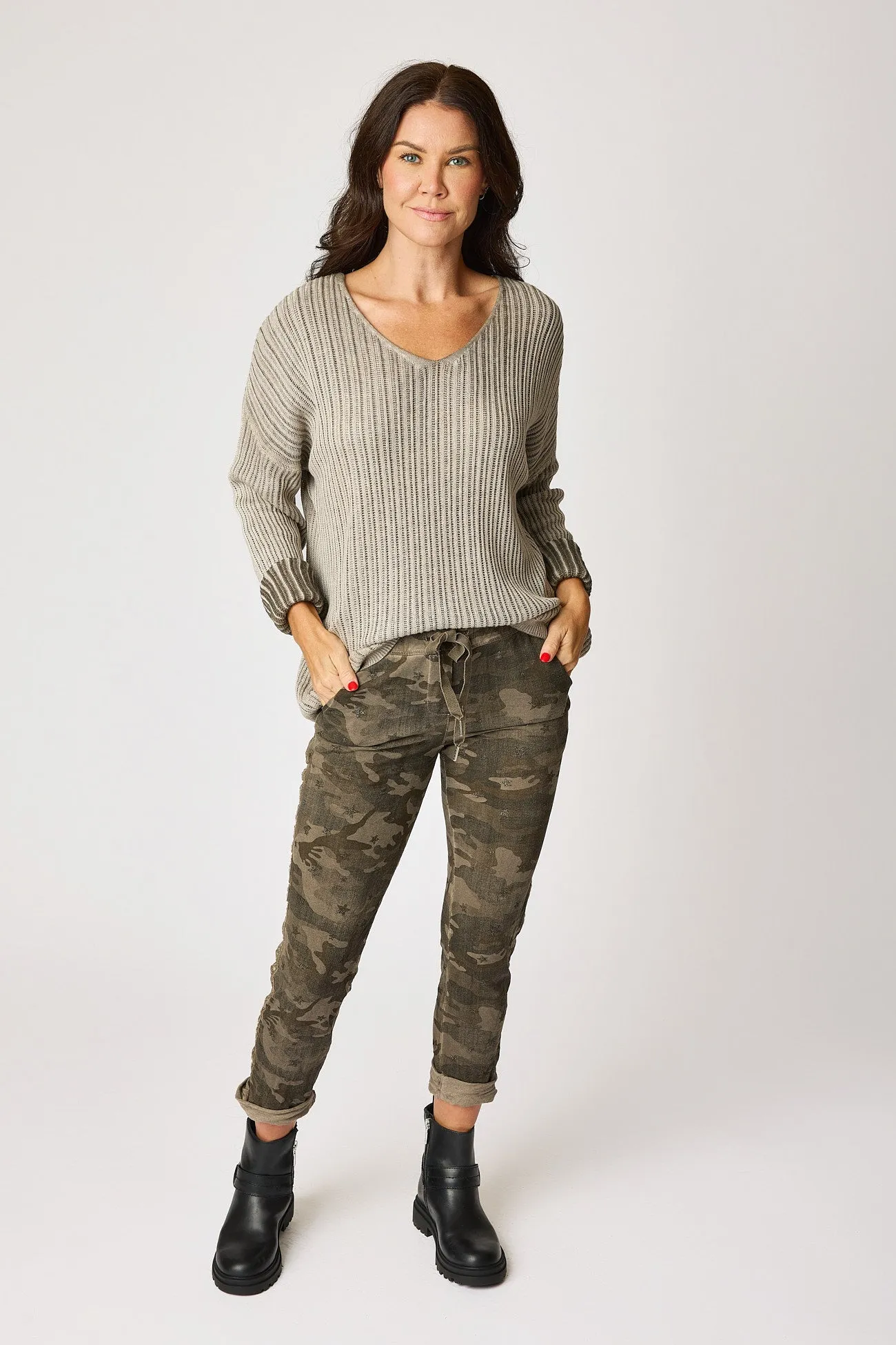 Soft Camo Pants with Mini Stars (10 Colors)