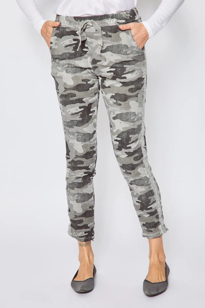 Soft Camo Pants with Mini Stars (10 Colors)