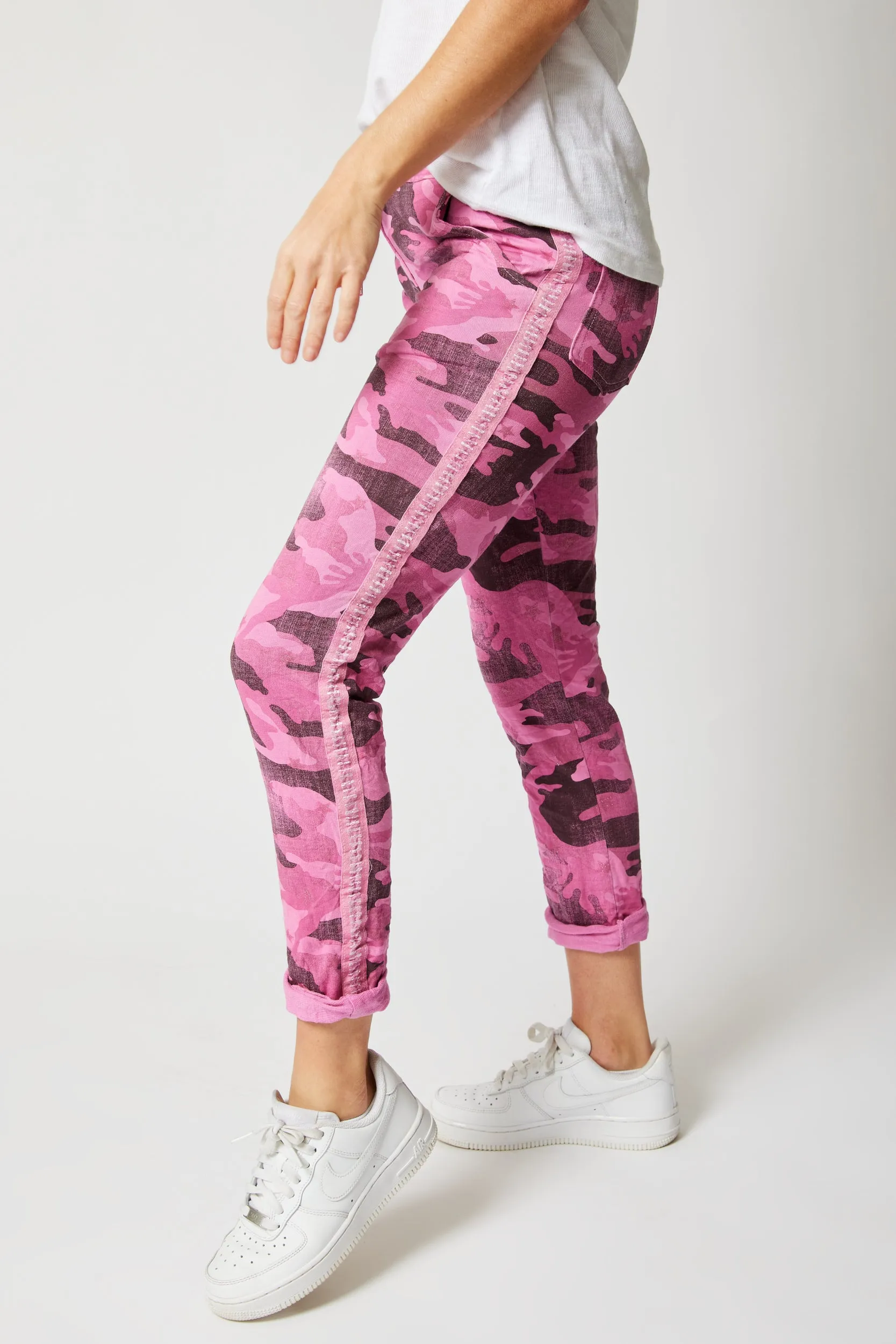 Soft Camo Pants with Mini Stars (10 Colors)