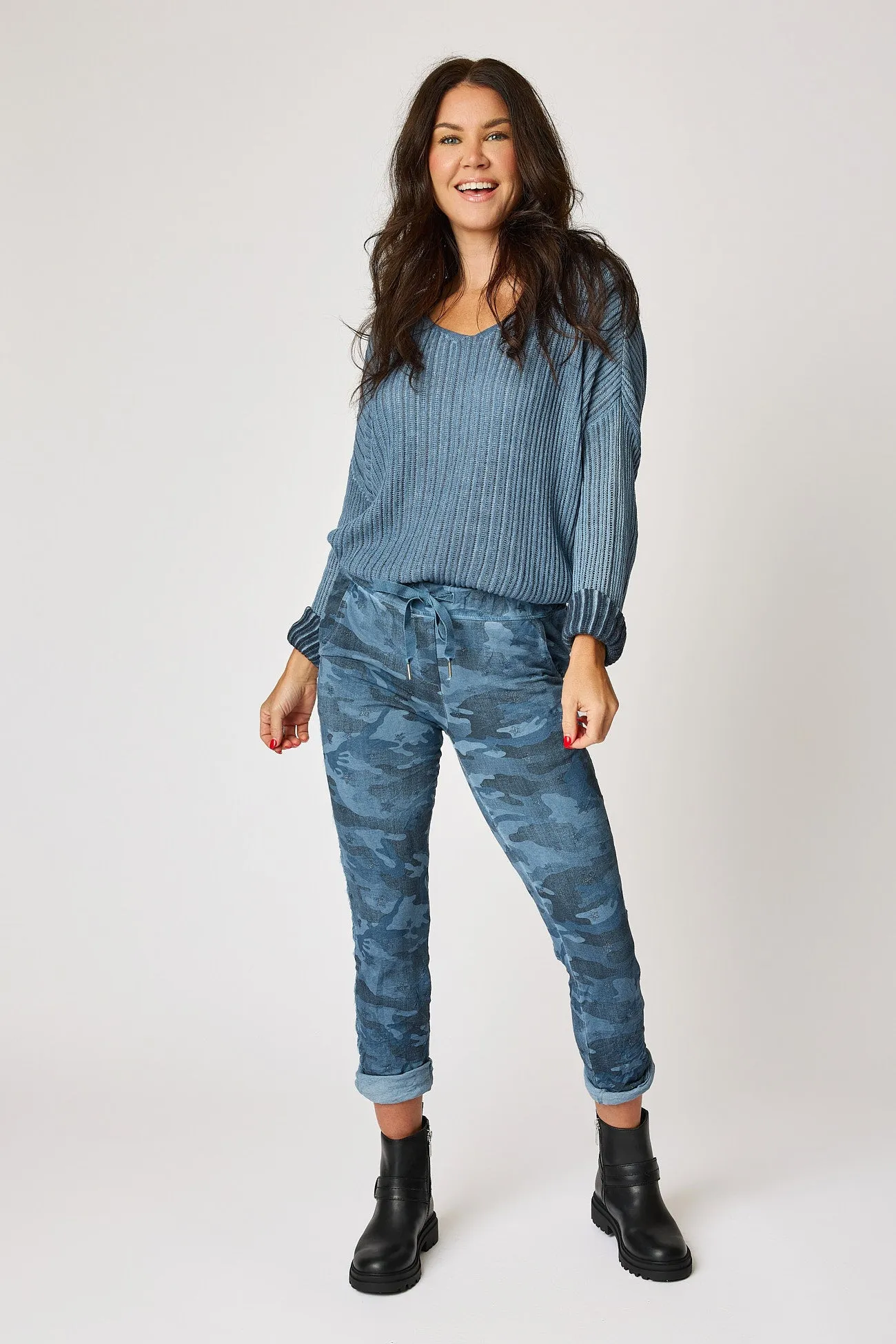 Soft Camo Pants with Mini Stars (10 Colors)