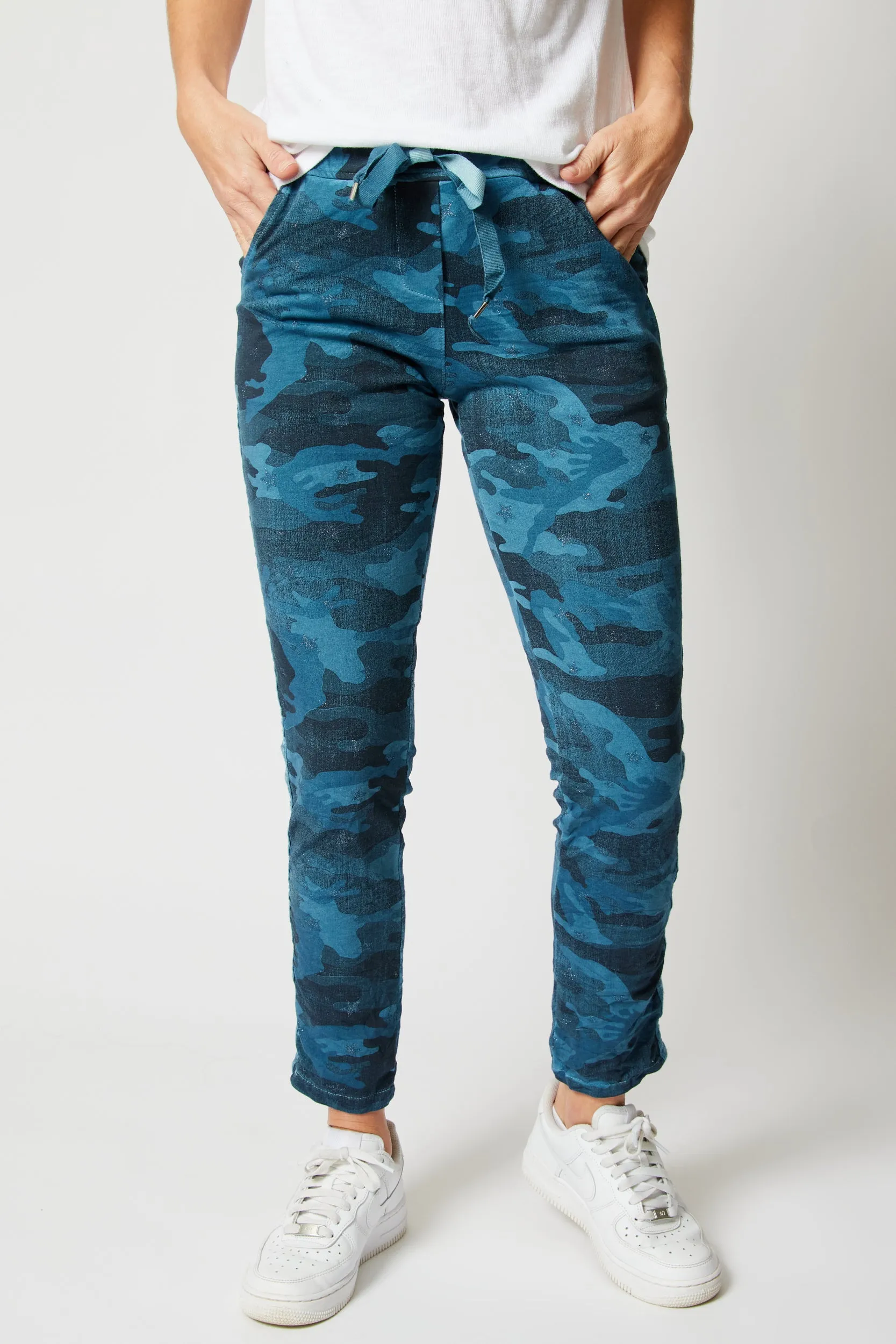 Soft Camo Pants with Mini Stars (10 Colors)