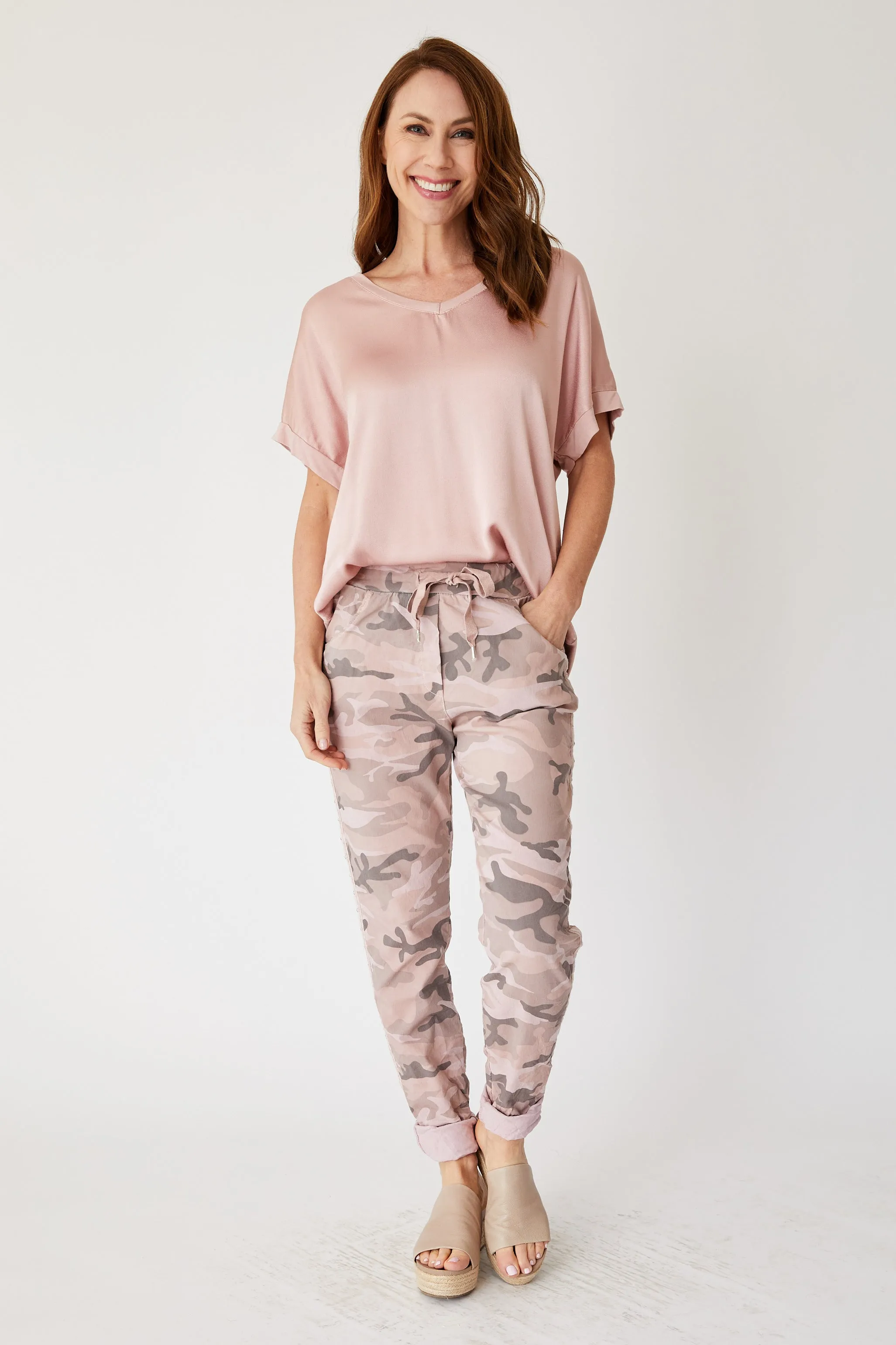 Soft Camo Pants with Mini Stars (10 Colors)