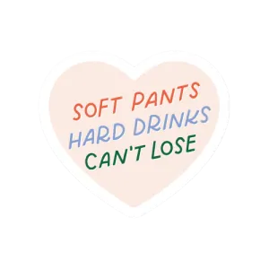 Soft Pants Heart Sticker