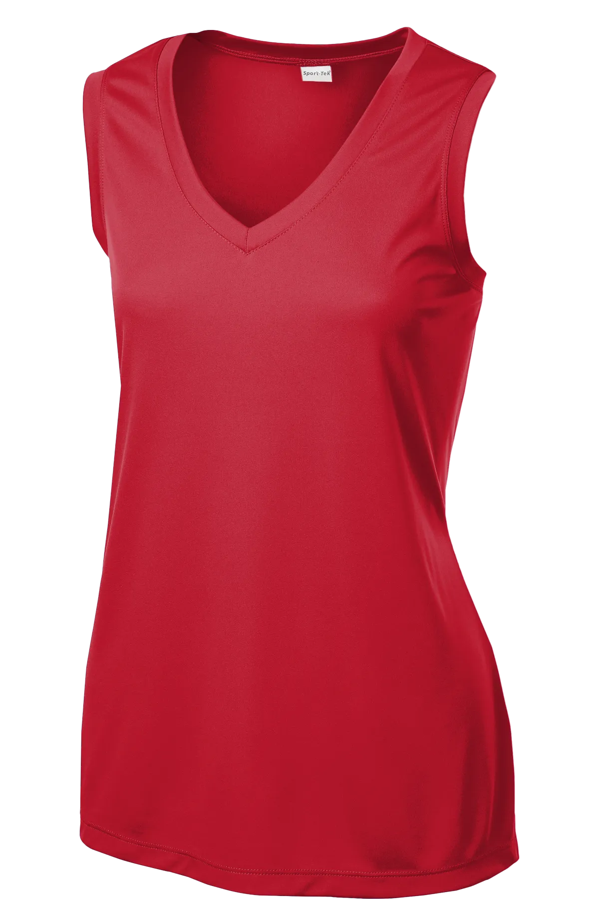 SPORT-TEK Custom Ladies Sleeveless PosiCharge Competitor V-Neck Tee