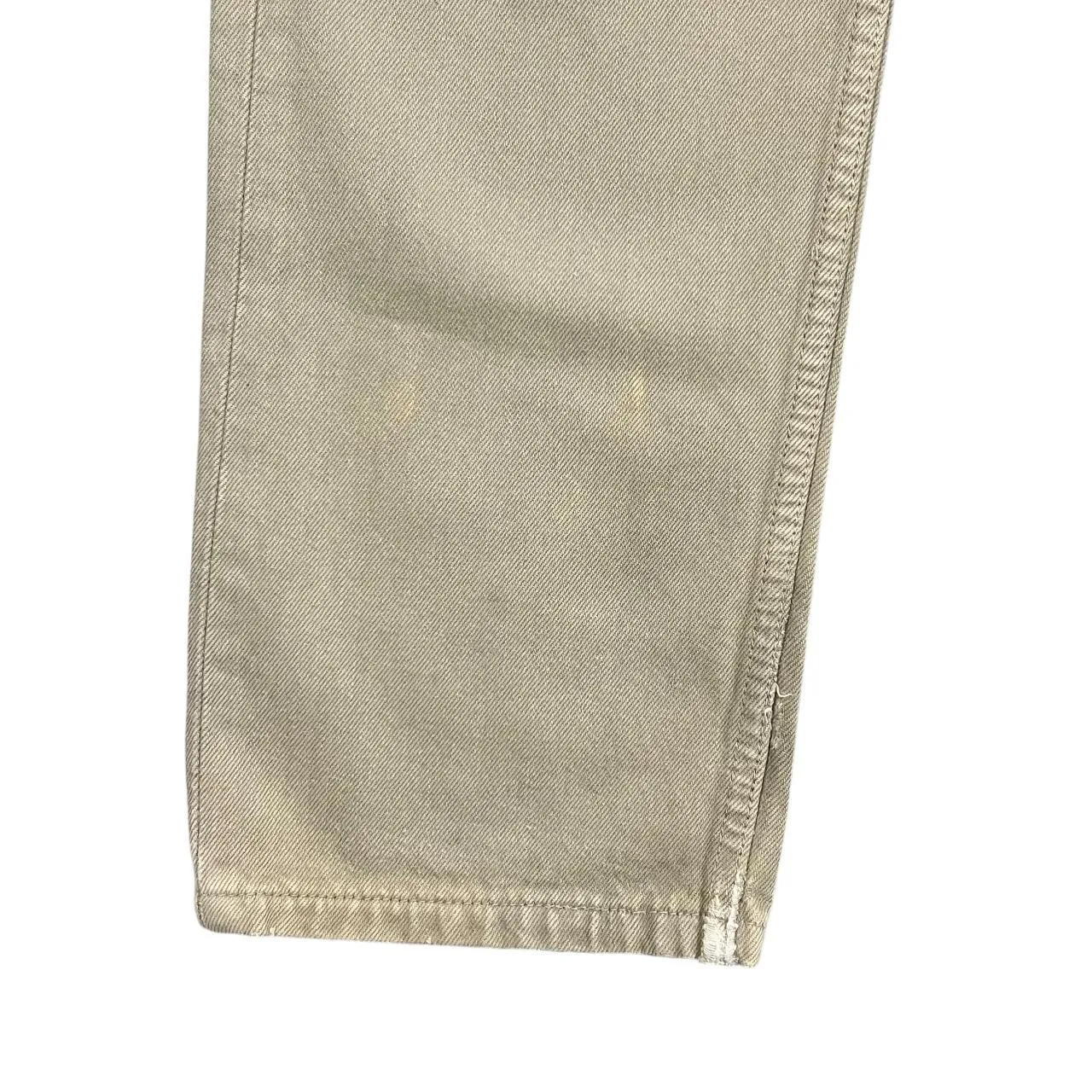 Vintage LEVI'S 501 Classic Beige Straight Leg Denim Jeans