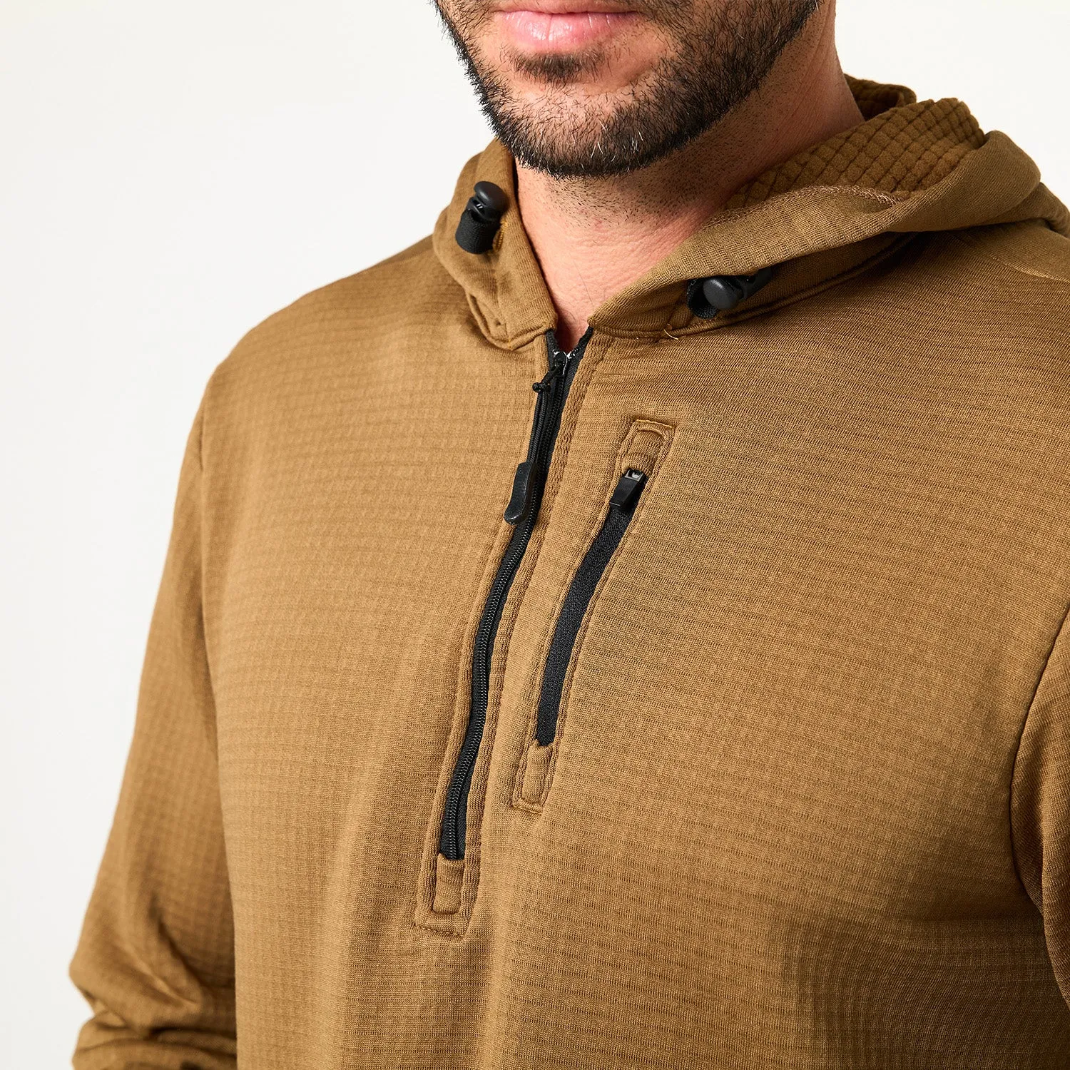 Waffle Hooded Shirt