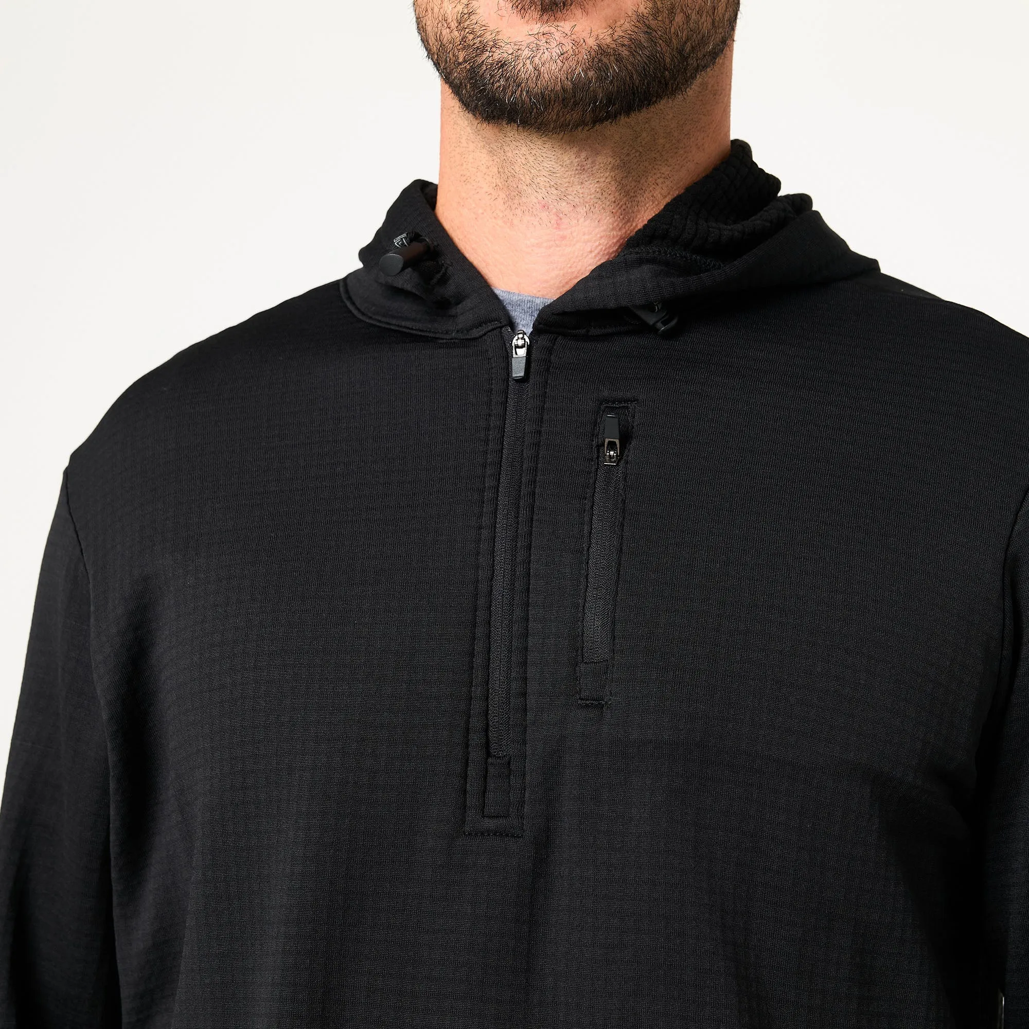 Waffle Hooded Shirt