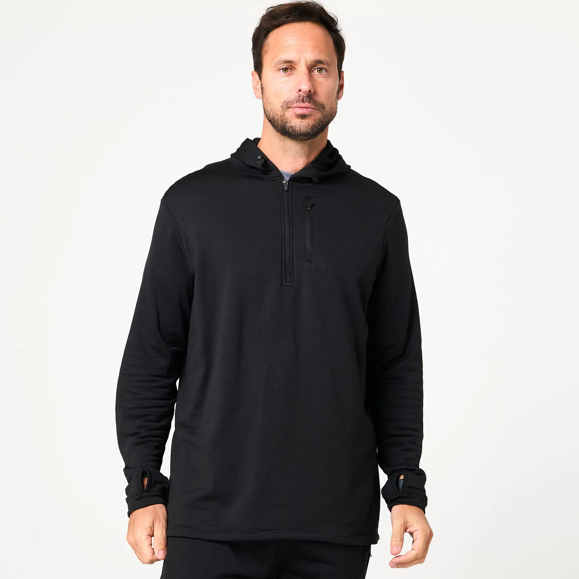 Waffle Hooded Shirt