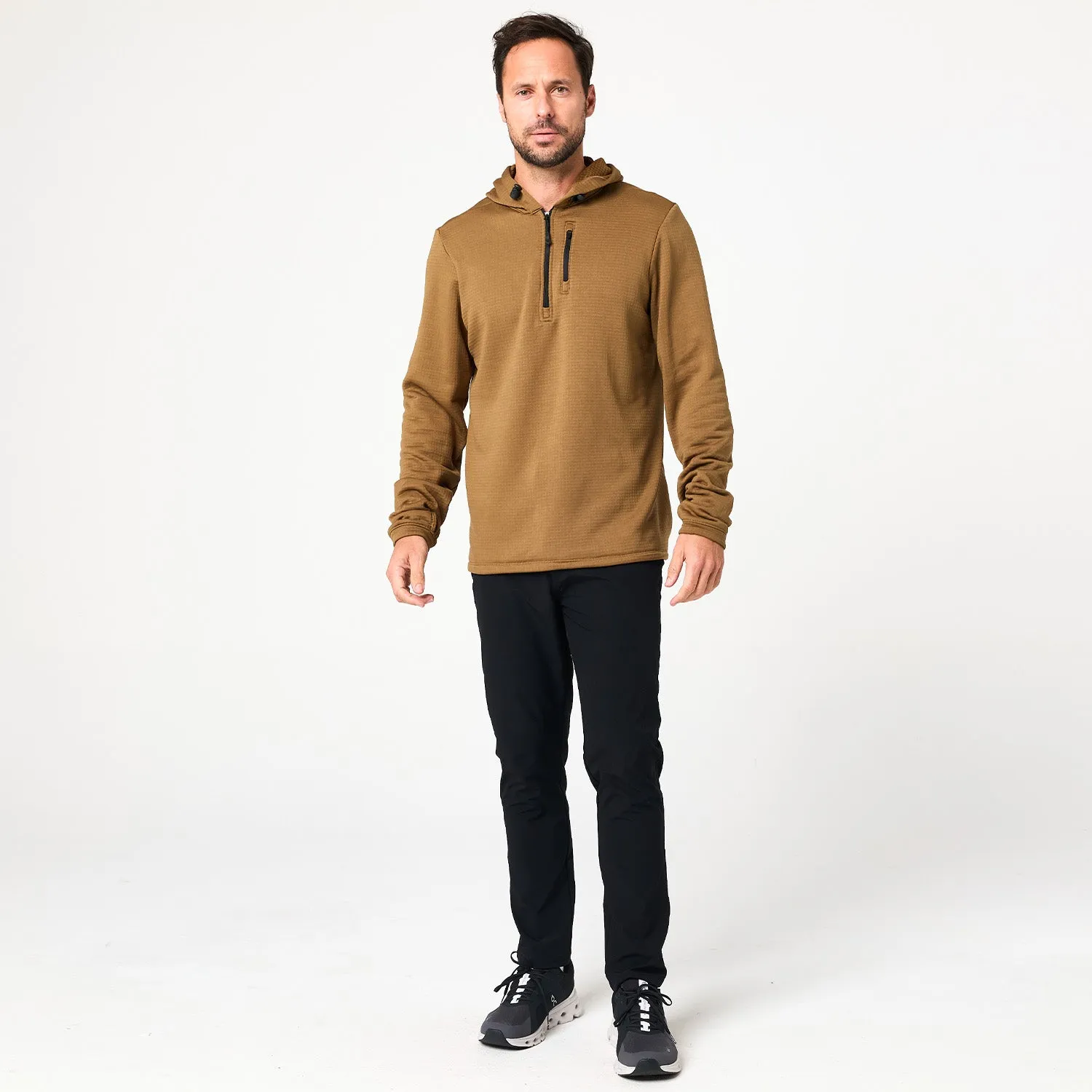 Waffle Hooded Shirt