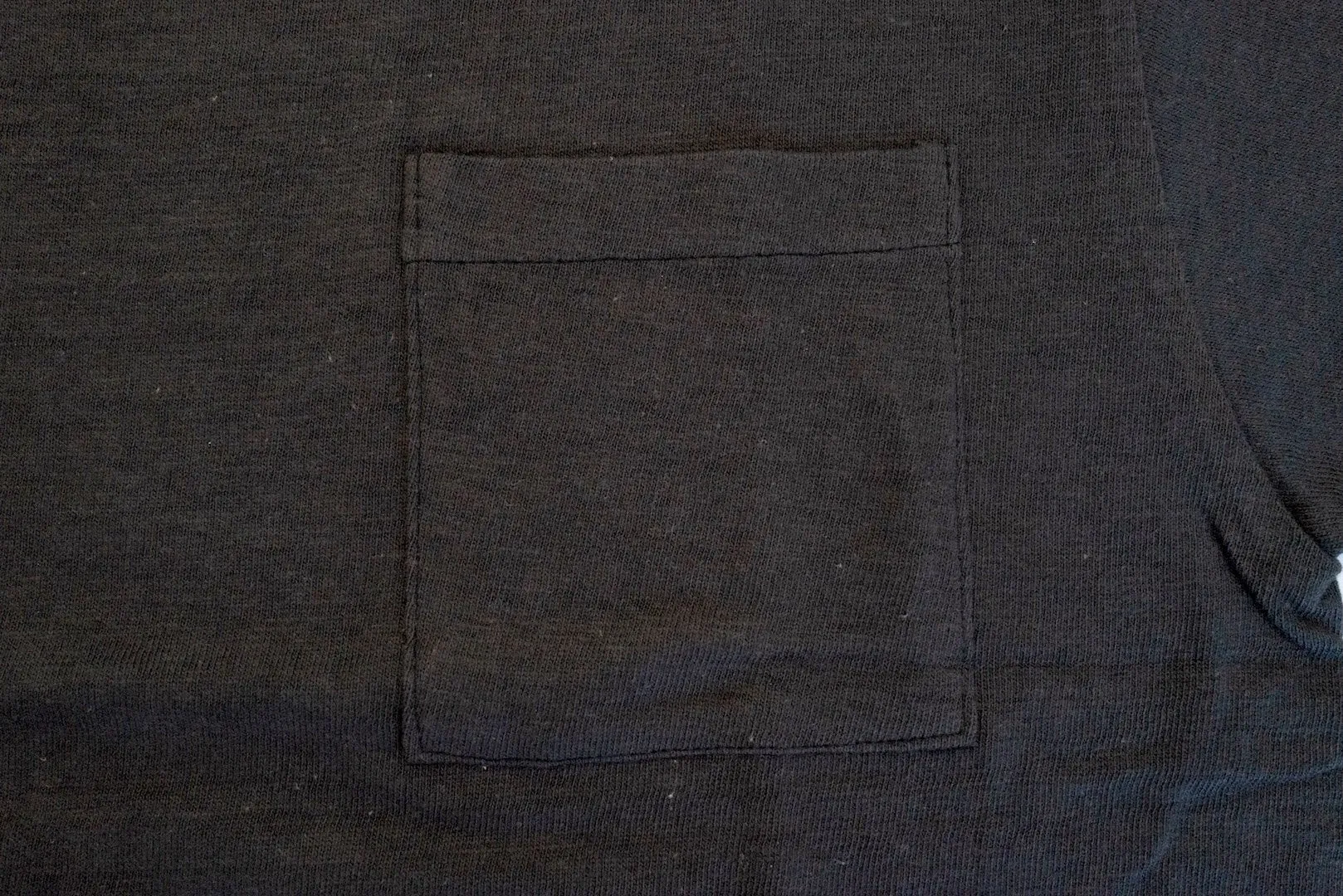 Warehouse 5.5oz "Bamboo Textured" Pocket Tee (Black)