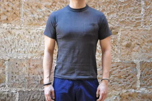 Warehouse 5.5oz "Bamboo Textured" Pocket Tee (Black)