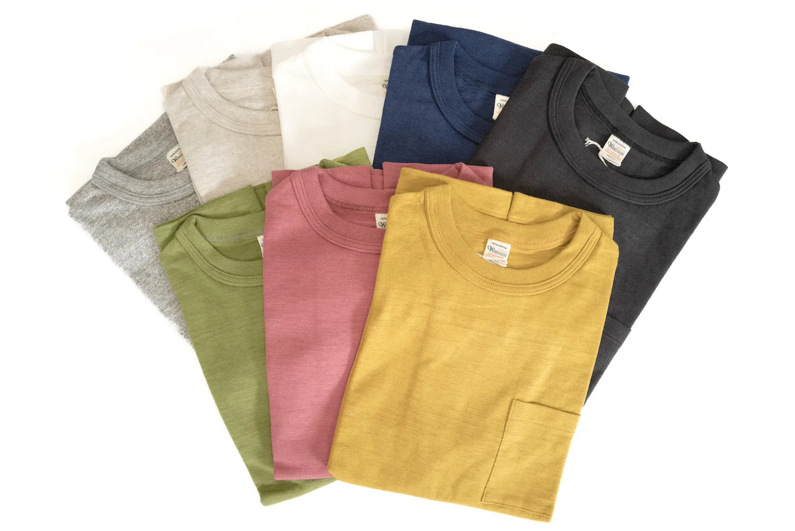 Warehouse 5.5oz "Bamboo Textured" Pocket Tee (Black)