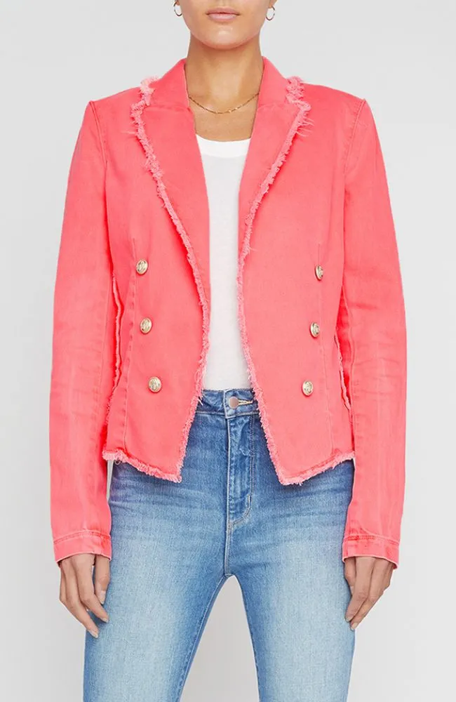 Wayne Crop Fray Jacket