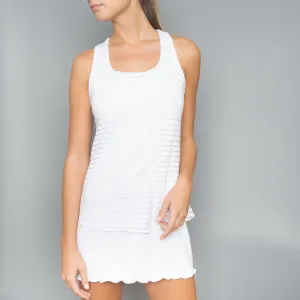 White Stripe Layer Dress (long length)