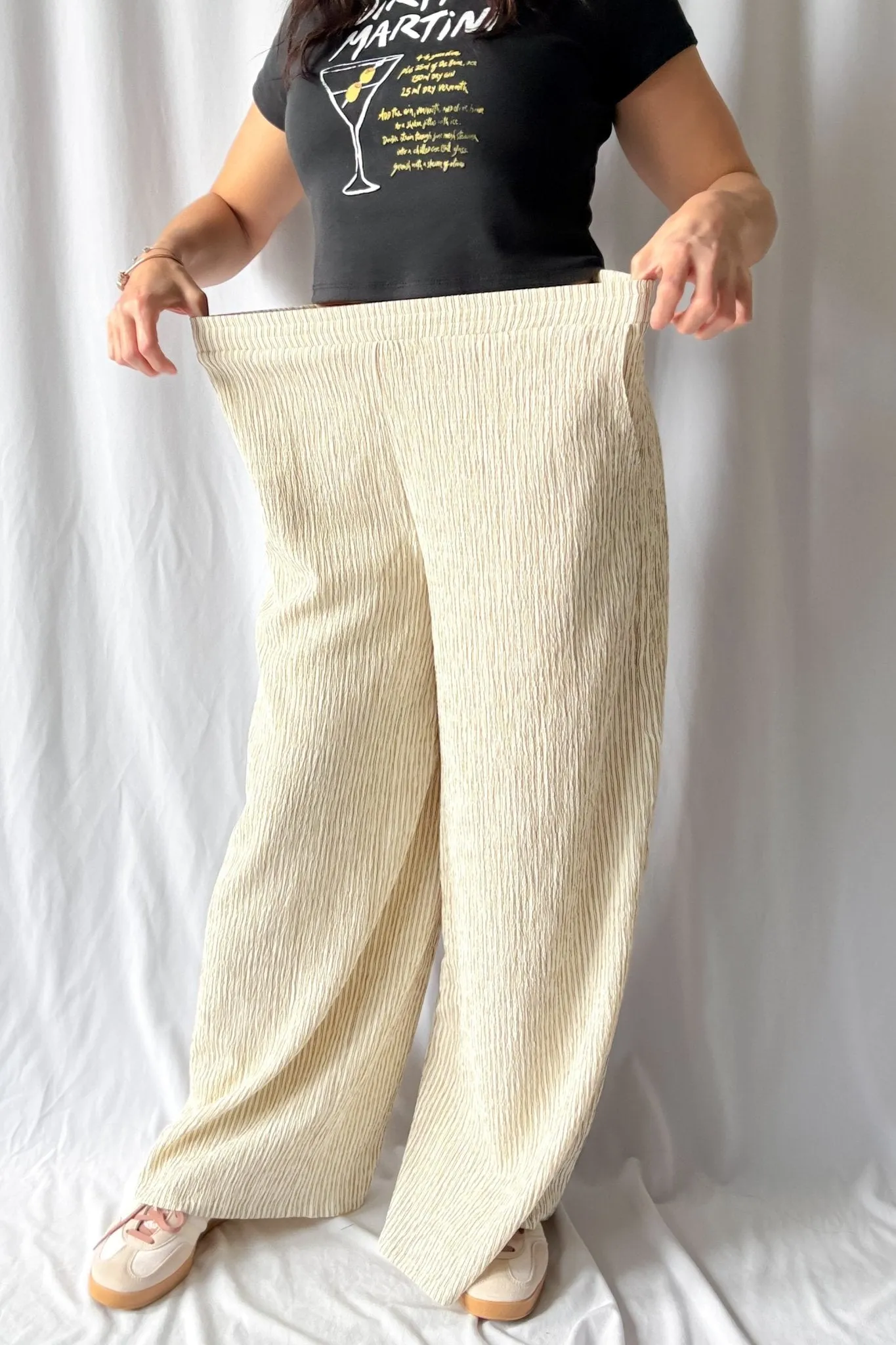 Women's Soft Wide-Leg Lounge Pants with Pockets | Cream