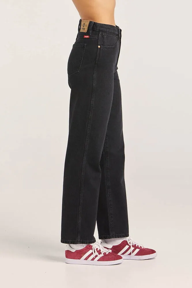 WRANGLER MID RISE VINTAGE STRAIGHT - GARAGE BLACK