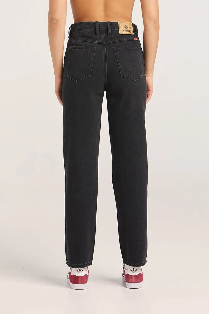 WRANGLER MID RISE VINTAGE STRAIGHT - GARAGE BLACK