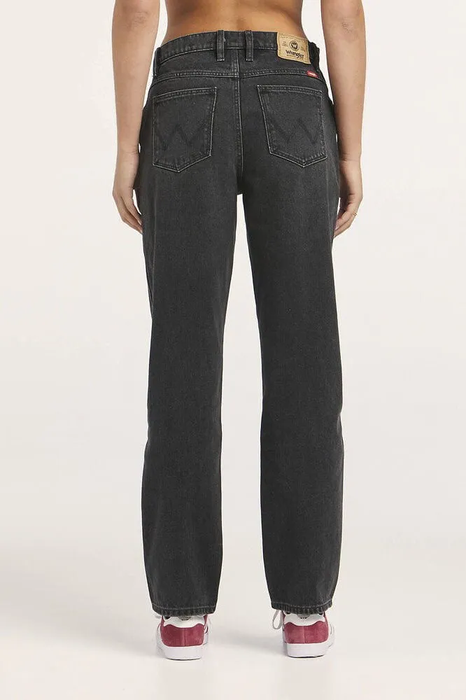 WRANGLER MID RISE VINTAGE STRAIGHT JEAN - BACKSTAGE BLACK
